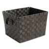 Whitmor Woven Strap Storage Tote Basket - Espresso , Large