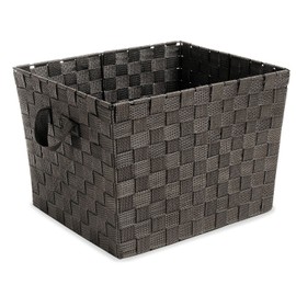 Whitmor Woven Strap Storage Tote Basket - Espresso , Large