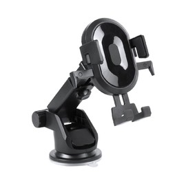 GRIRIW Car Phone Holder with Telescopic Suction Cup Dashboard Mount for All Smartphones One Hand Operation Non Slip Stability Easy Navigation Viewing Present