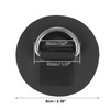 X AUTOHAUX D-Ring Patches PVC Stainless Steel Round D-Ring Pads