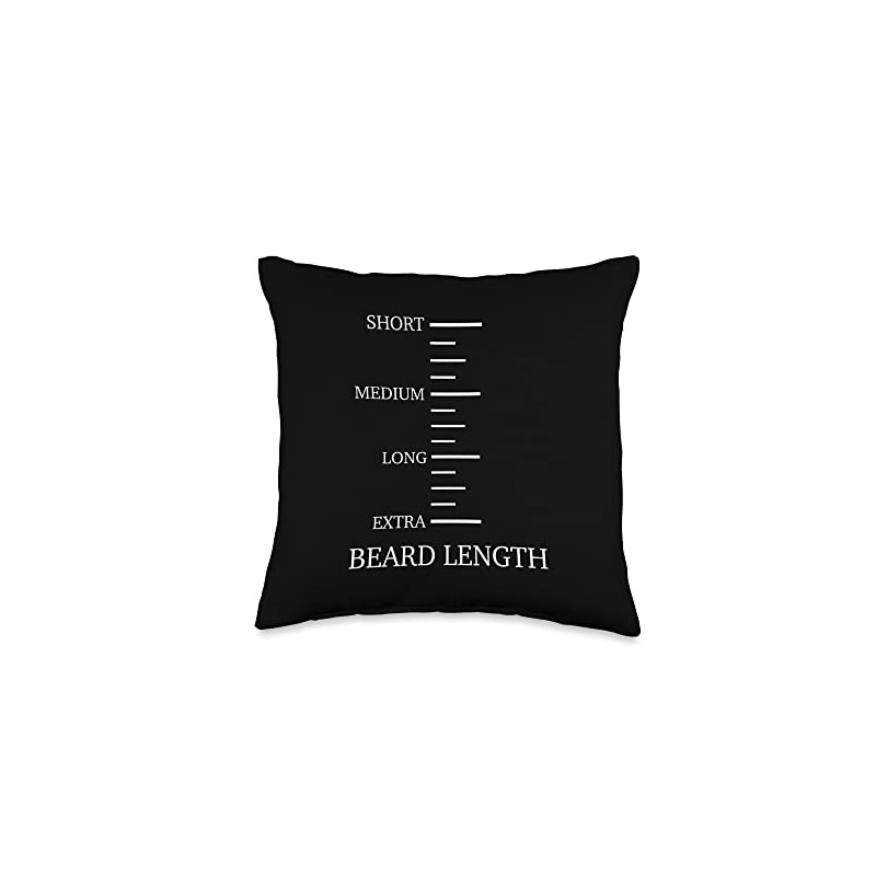 Beard Beard Size Length Whiskers Beards Throw Pillow