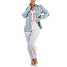 Moda Xpress Womens Juniors High Waisted Butt Lift White Jegging Skinny Pants 10678Y