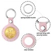 MUDOR AA Coin Holder Keychain, fits Coin Size 34mm, Hand-Stitched