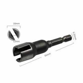 2 Piece Wing Nut Screwdriver Set, Wing Nut Driver, Socket Tool, 1/4 Inch Hex Shank for Panel Nuts, Screws, Eyelet C Hooks & Q Hanger, Steel