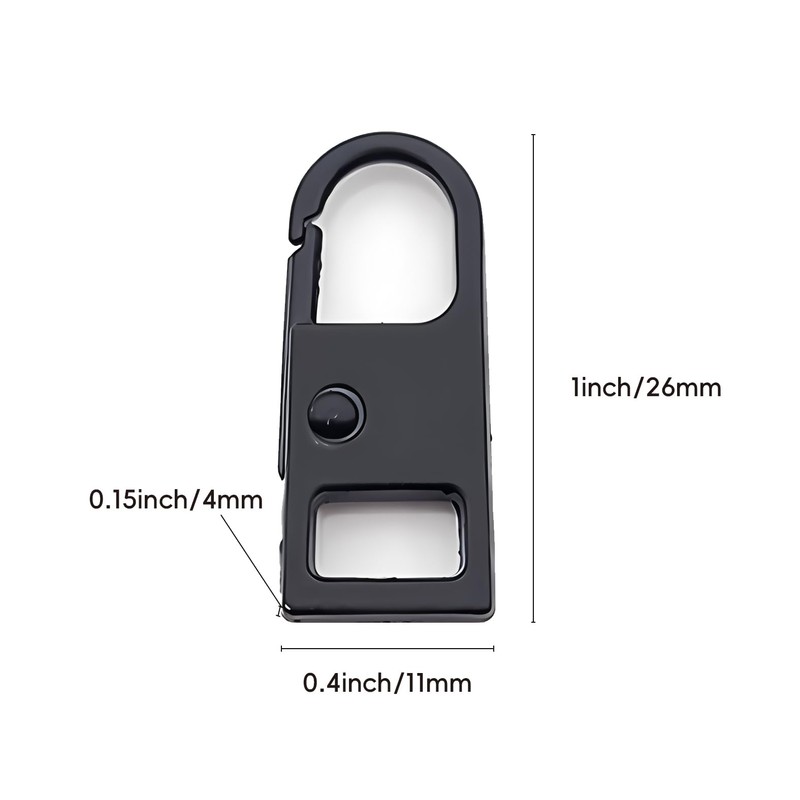Septe 8 Pcs Zipper Pull Replacement, Detachable Zipper Pull for