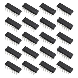 EMSea 20Pcs SN74HC14N 6-Channel Schmitt Trigger Inverter IC Chip DIP14 for Breadboard