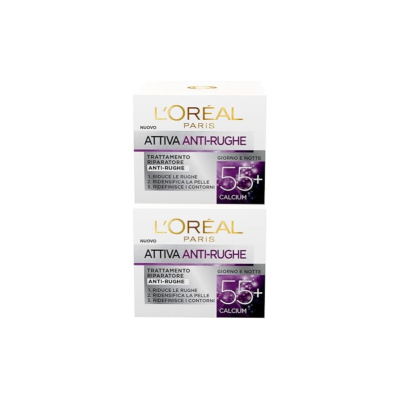 L'Oréal Paris Active anti-wrinkle treatment for face day and night