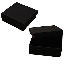 Widdop Bingham 10 x Black Jewellery Boxes Square Bracelet Gift Boxes 9x9cm