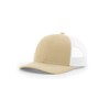 Richardson 112 Trucker OSFA Baseball Hat Ball Cap, Khaki/White