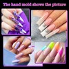 ANGNYA 144 Pieces Nail Shapes Dual Shape Nails Set, 12