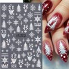 Christmas Nail Art Stickers 3D Self-Adhesive Winter Snowflake Nail Art