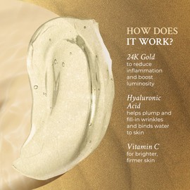 PRAI Beauty 24K Gold Caviar Wrinkle Repair Serum for Face | Anti-Aging Serum with Hyaluronic Acid to Plump and Fill In Wrinkles 3.4 oz