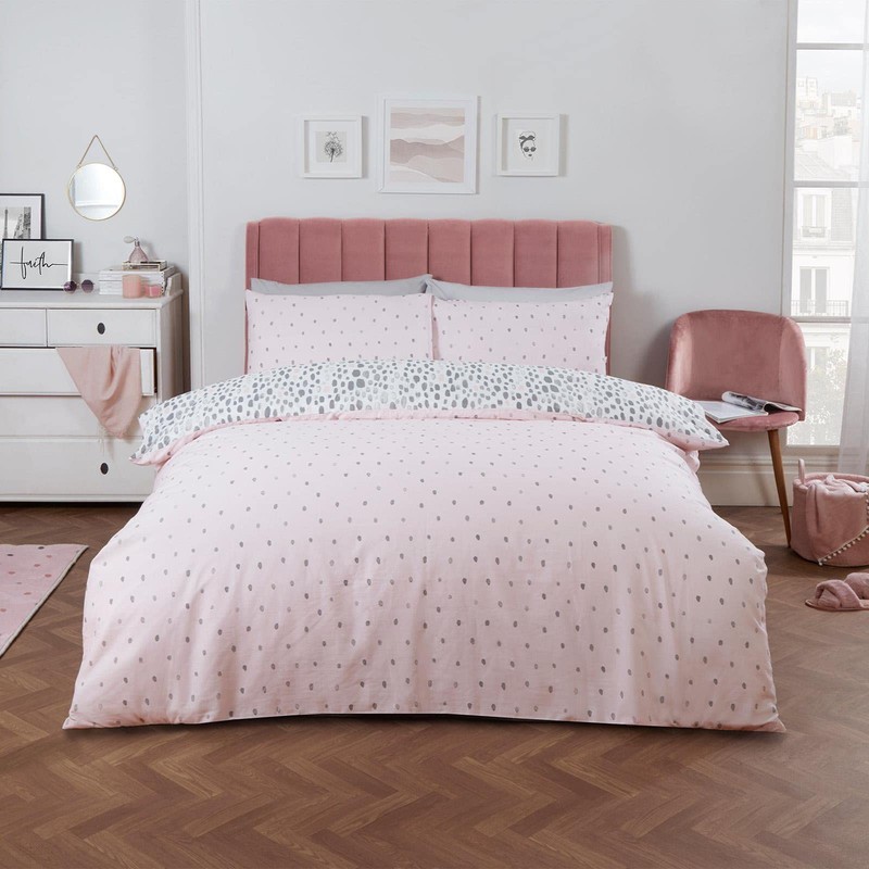 Dreamscene Dalmatian Spotty Duvet Cover with Pillowcase Quilt Bedding Set,