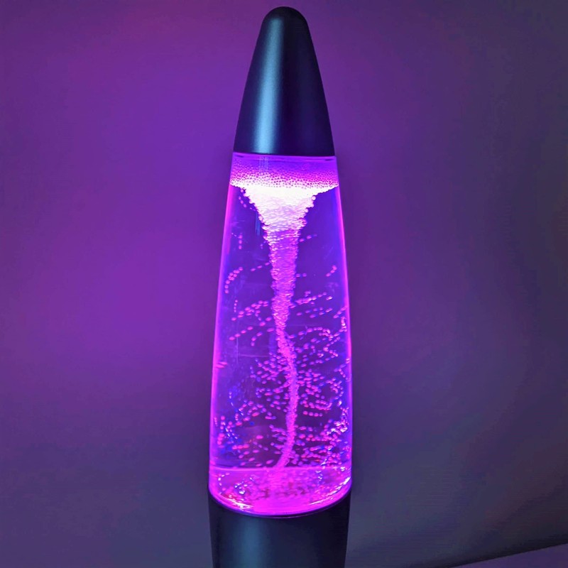 Tinc Tornado Lamp - Water Twisting Light Up Bedroom, Silver