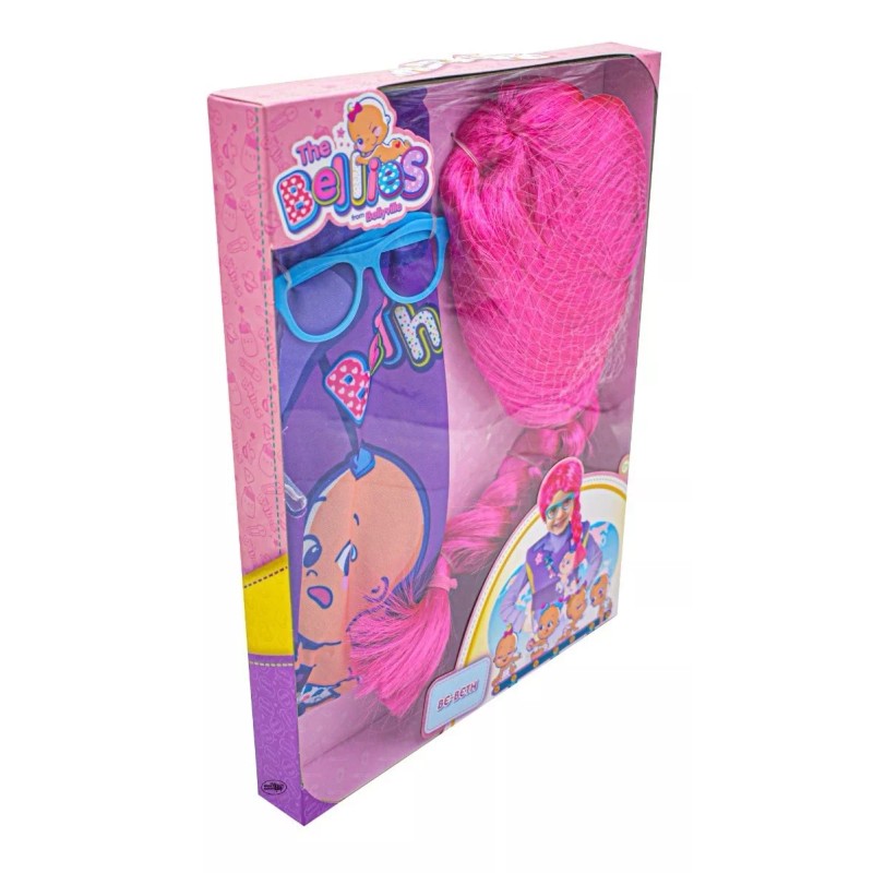 The Bellies Be Beth Disfraz Peluca Gafas Delantal Famosa