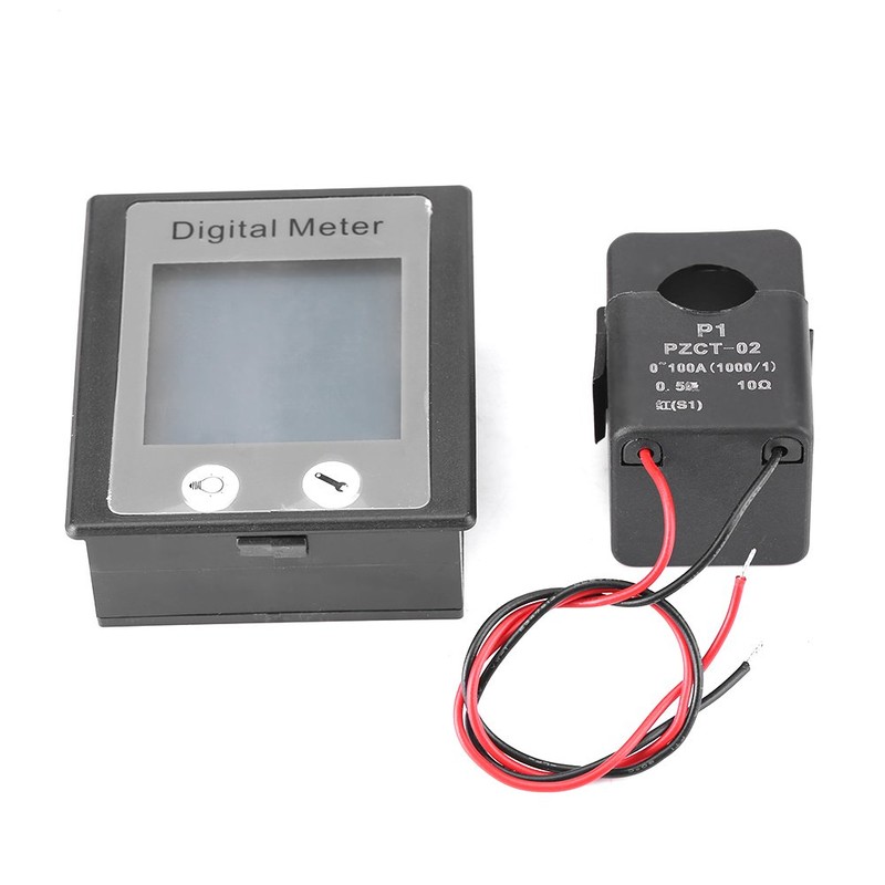 Lazmin Mini LCD Digital Current Voltmeter Ammeter AC 80-260V 100A