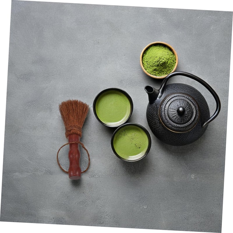 FRCOLOR Tea Tray Cleaning Brush Soft Bristles Wooden Handle Multi
