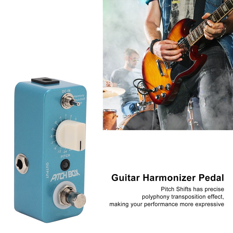 Guitar Pitch Shifts Pedal Metal Blue Reverb Effect Pedals with