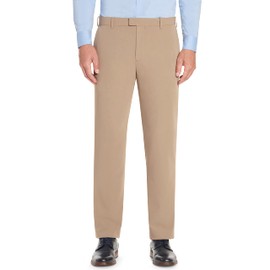 Van Heusen Men's Flex Straight Fit Flat Front Pant, Khaki, 32W x 30L