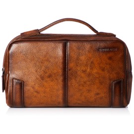 Lo Homme Presse [ro・omu・puresse] Genuine Leather Men's Pouch a71852 (Brown)
