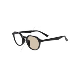 Zoff ZA241G04-14E4 Boston Shape Crown Punt Dimming Sunglasses (Black), Color Changing Sunglasses, UV Protection, UV Protection, Unisex, Fashionable, Black