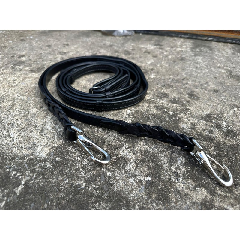 Equipride Leather Reins For Working Hunter Bridle with Quick Release