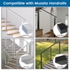 Muzata HT10 HT14 Stainless Steel Flat Handrail Accessories - 2Pack
