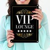 VIP Lounge Metal Sign with 5 Stars Motif Party Luxury