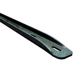 C CHANNEL MICRO 10” x 1/2” Leg - Made in the USA by Bidwell Wood & Iron - Durable Hidden Support Metal Bracket for Wood for Live Edge & Glued Wood Tables, Black Powder Coated Finish - Single Pack