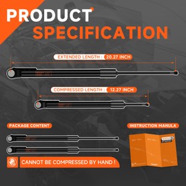 KALUJ Rear Hatch Struts Lift Supports Compatible with Subaru Forester 2014-2018, Tailgate Liftgate Support Struts Replacement, Automotive Shock Lift Support Strut, Set of 2