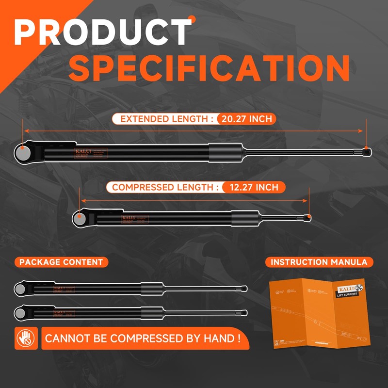 KALUJ Rear Hatch Struts Lift Supports Compatible with Subaru Forester