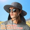 NPQQUAN Sun Hats for Men Women with Neck Flap UPF