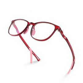 FEISEDY Kids Blue Light Blocking Glasses Children TR90 Glasses Boys Girls Adjustable Legs for Age 5-13 B2696