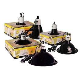 Reptile One Ceramic Heat Lamp Holder & Reflector - 21.2Cm Dia. 100W