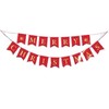 Lizzy Red Foiled Merry Christmas Bunting 2m | Home Garden