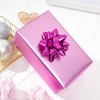 PlandRichW Pink Metallic Wrapping Paper Mini Rolls - Solid Colors