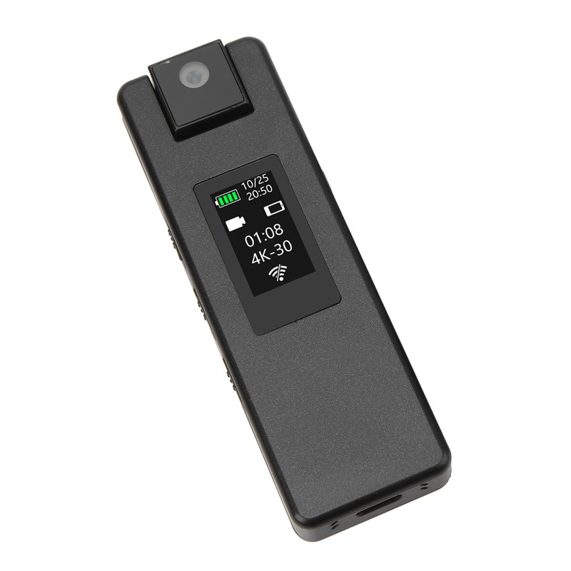 WiFi Body Camera 4K HD Motion Detection 1500mAh 180 Degree