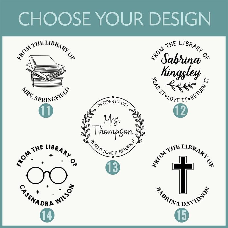 from The Library of Book Stamps | Custom Stamp |