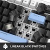 Magegee STAR75 Mechanical Gaming Keyboard with Knob Control, Backlit Wired