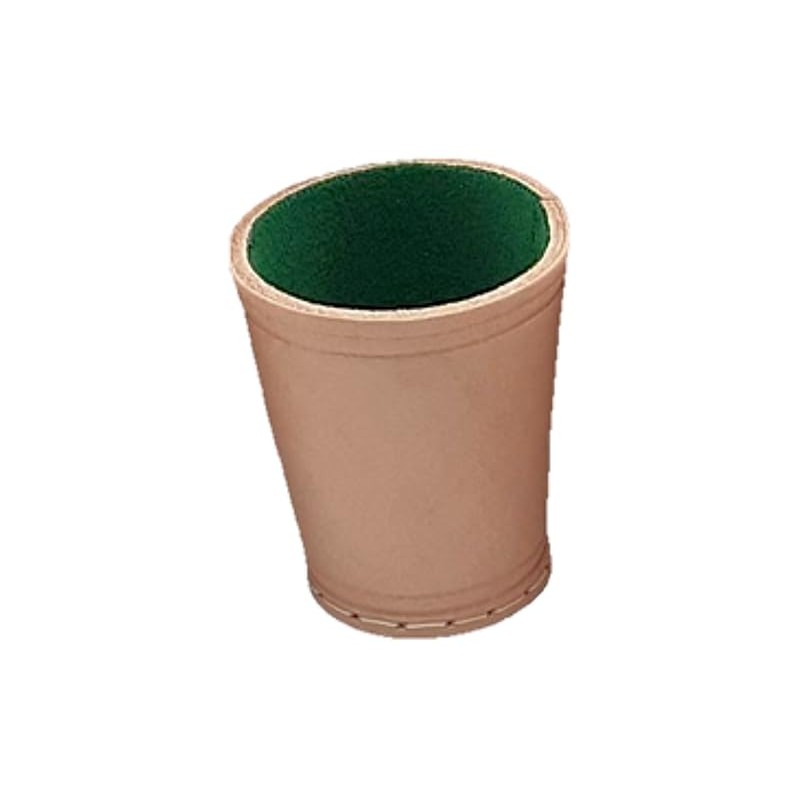 Piatnik 2973 Leather Cube Cup with Felt