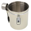 Coffee Canister Airtight Stainless Steel Kitchen Food Storage Container with