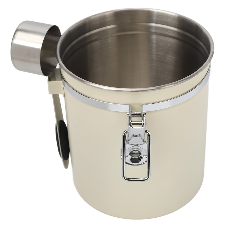 Coffee Canister Airtight Stainless Steel Kitchen Food Storage Container with