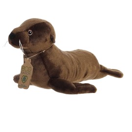 Aurora® Eco-Friendly Eco Nation™ Eco Hugs™ Sea Lion Stuffed Animal - Environmental Consciousness - Recycled Materials - Brown 13.5 Inches
