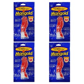 Okamoto Gloves Marigold Fitness Medium x 4 Pairs Pack