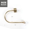 INUSO® Upgraded Adjustable Gold Curtain Holdbacks, 2-Pack – Elegant Handcrafted