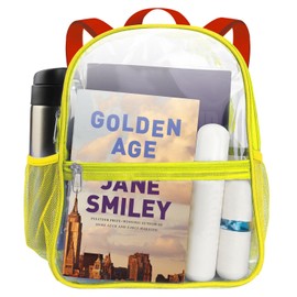 emissary Clear Mini Backpack Stadium Approved, Clear Small Transparent Backpacks For School, 12x12x6 Clear Stadium Bag For Concerts Work Festival Security Travel Sporting Events