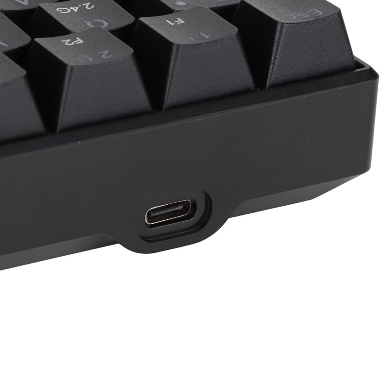 Wireless 2.4 G Mechanical Keyboard Black 68 Keys RGB Dynamic