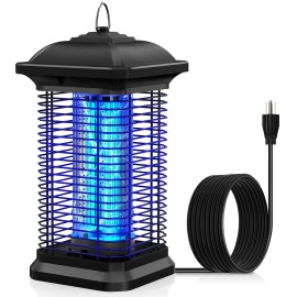 AMUFER Bug Zapper for Outdoor & Indoor, 1/2 Acre Coverage Mosquito Lamp with ...