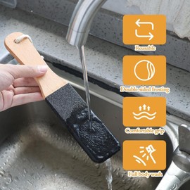 Foot File, Callus File, Pumice Stone Exfoliating Pedicure, Rasp Foot Scrubber with Storage Bag, for Hard Dead Skin