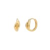 Gold&Deer 14K Goldfield Double Volume One-Touch Earrings Yellow Gold /